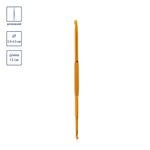 Крючок для вязания двухсторонний ⌀3.0 -4.0 мм, 13 см, металл, в чехле, Gamma HD