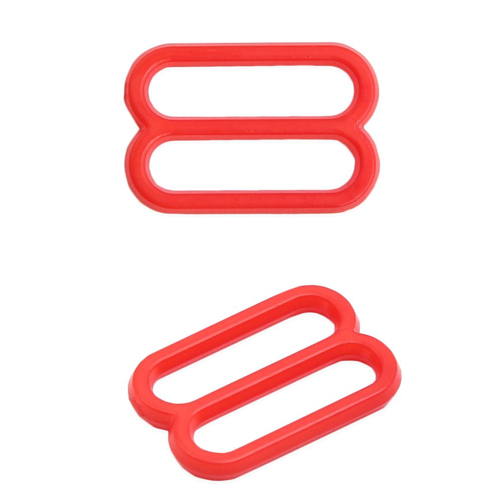 Рамки-регуляторы для бюстгальтера пластик 15.0 мм, C820 красный, 100 шт