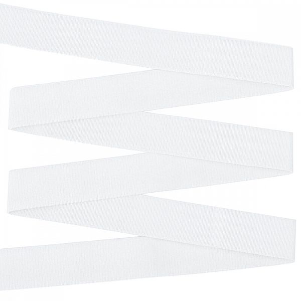 Резинка бельевая (бретелечная) 25.0 мм / 500 метров, RBB05 белый F101