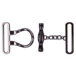 Застежка декоративная металл 100х56 мм, 10 шт, 06 черн.никель (черный), Micron GH 1068