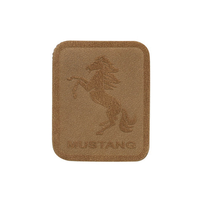 Термоаппликация из замши Mustang 3,5х4,37см, 100% кожа, 40 светло-коричневый, 5 шт