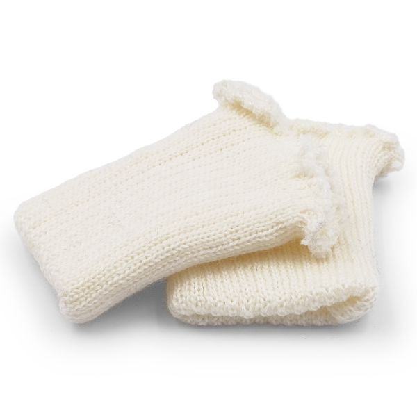 Манжеты трикотажные 7.0х9.5 см, 1 пара, плотные без шва, 301/с снежок