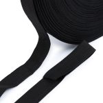 Резинка вязаная 20 мм, / 50 метров, черный, Gamma RV-20 BL