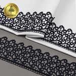 Кружево гипюр (плетёное) 80 мм, TR.8G8386, 01 т.синий, 12м, Kruzhevo