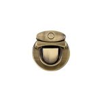 Замок для сумки 33х31 мм, 5 шт, под бронзу, Gamma LBZ-7B