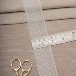 Кружево эластичное (стрейч) 42 мм / 22.86 метра, белый, 3AR2758