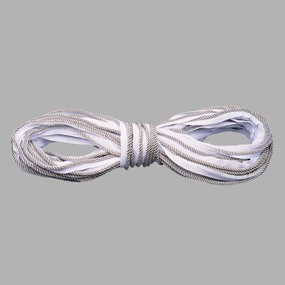 Кант витой 5 мм / 25 метров, белый/09 серый, 3AR3294