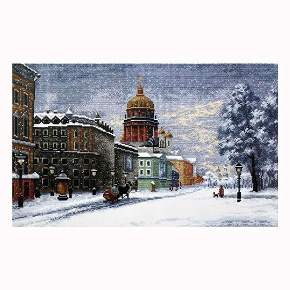 Набор для вышивания нитками РС Студия, Исаакий. Санкт-Петербург 51х32 см