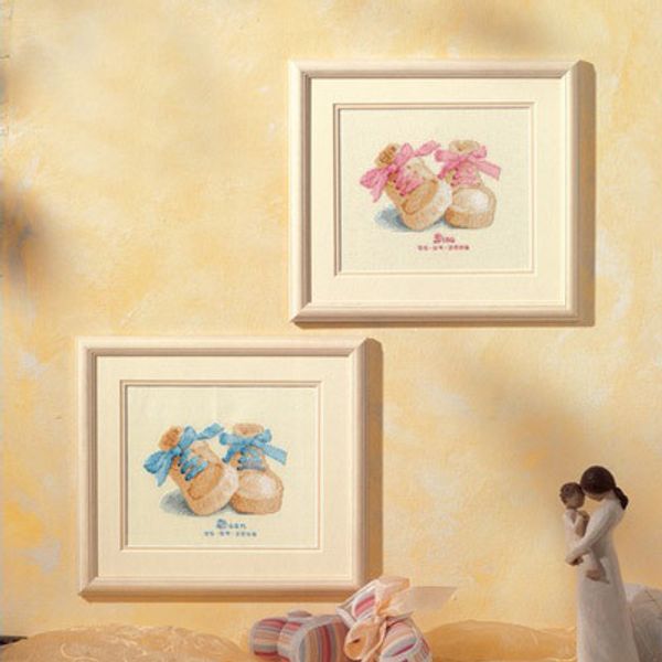 Набор для вышивания нитками Vervaco, Пинетки