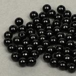 Бусины пластик (перламутр) ⌀6 мм, цв.002 черный, уп.500г (4838 шт), Magic4Hobby