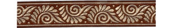 Лента (тесьма) жаккардовая 16.0 мм / 10±0.5 метров, коричневый, Gamma TRJ-41
