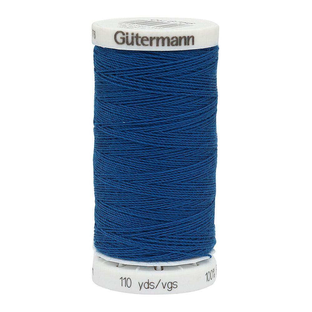 Нитки для джинсовых тканей Gutermann Denim 50, 100м, 6756 синий, 5 катушек