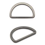 Полукольцо литое металл 30.0 мм (in), (внешн. 35х23 мм), 2 шт, Hobby&Pro, чер.никель