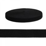 Резинка для подтяжек (помочная) 20.0 мм / 25 метров, ультра, F322 черный