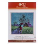 Набор для вышивания нитками Овен, Летний дождь 18х18см