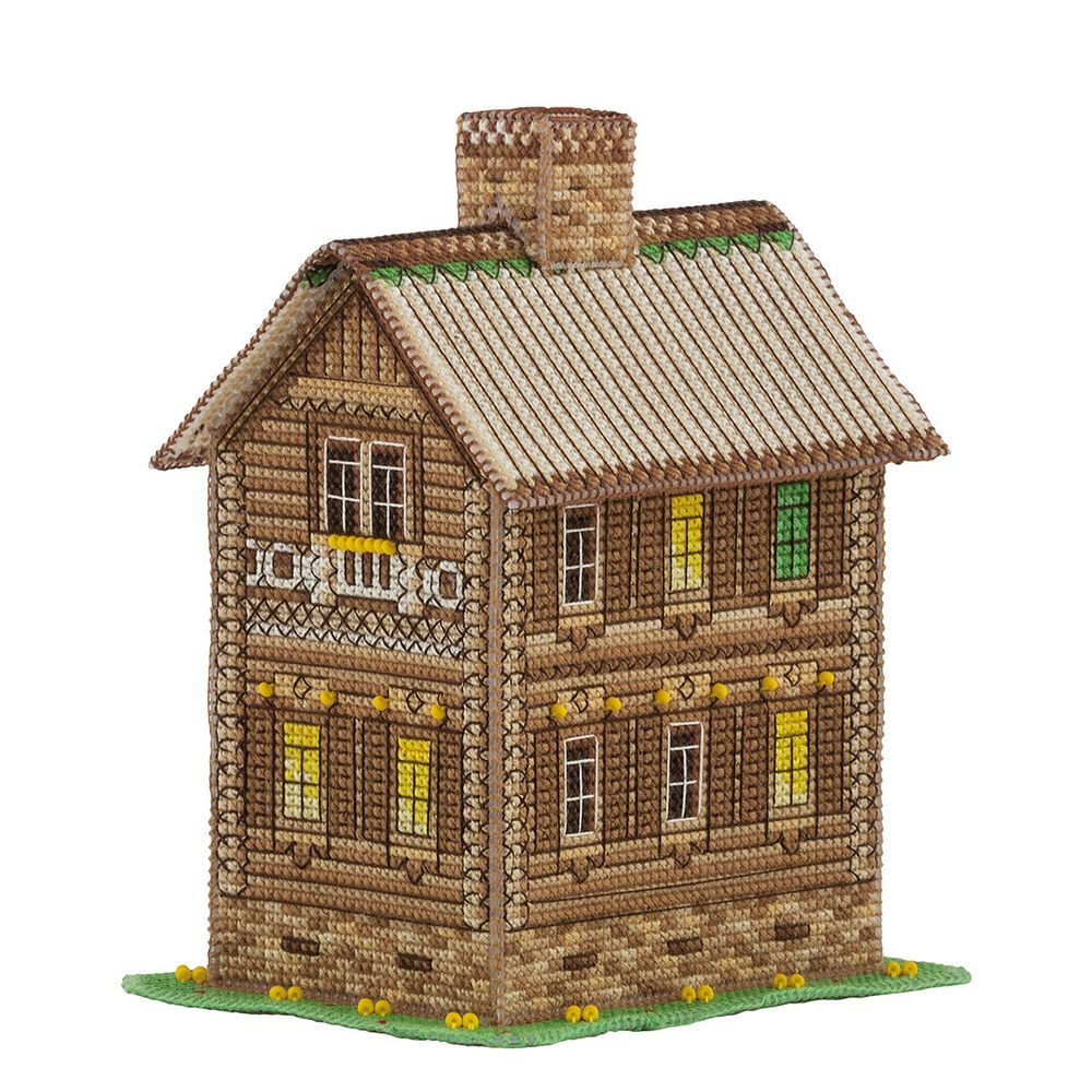 Набор для вышивания нитками Panna, Домик уюта и тишины, 8,5х13,5 см