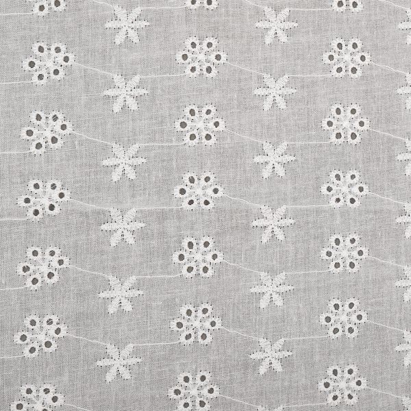 Ткань шитьё (прошва) 100 г/м², 150 см / 15 метров, TBY.Emb.1 белый