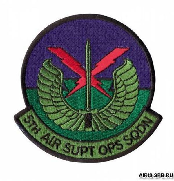 Термоаппликация 5th AIR SUPT OPS SQDN, 8,9*8,9 см, Hobby&Pro AD1352