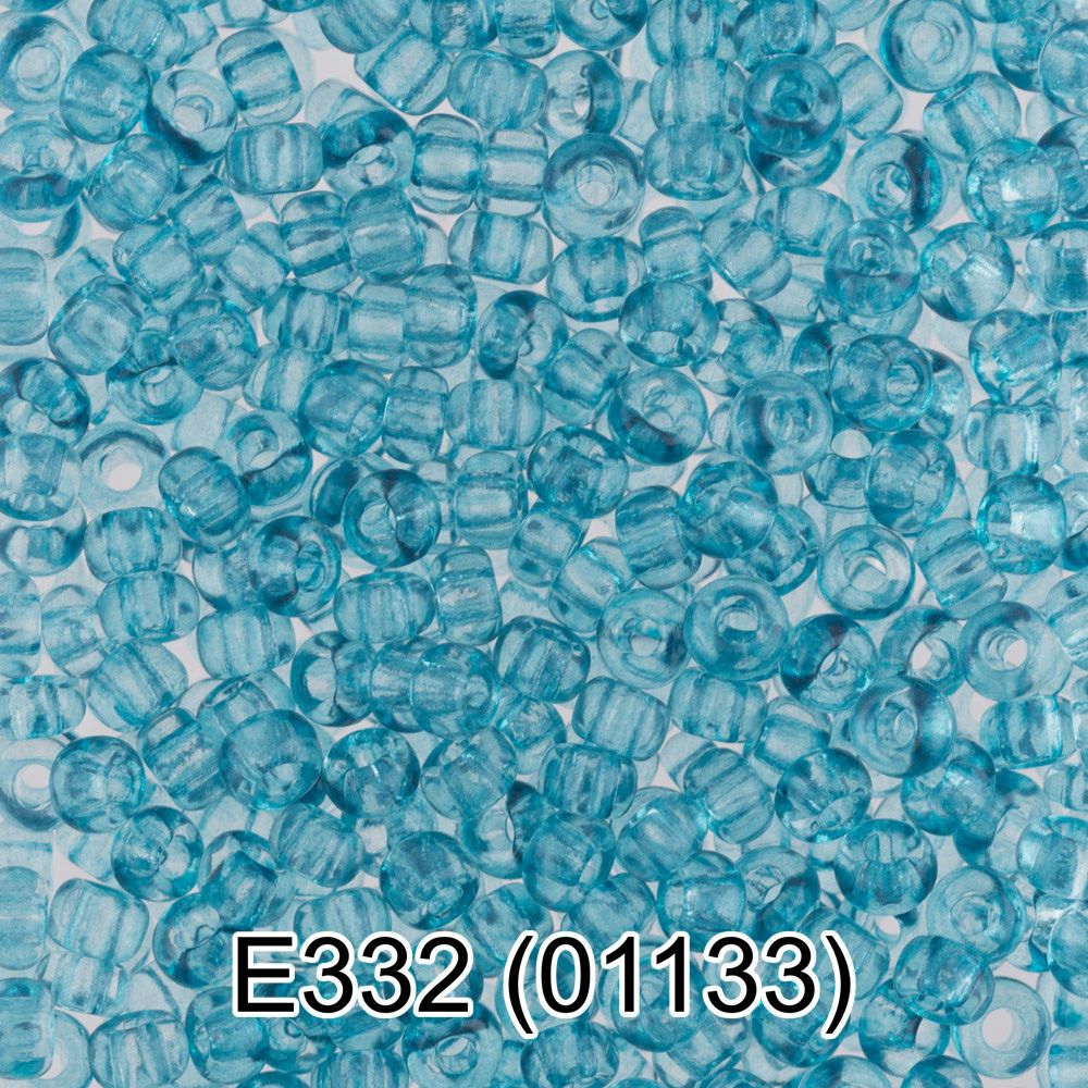 Бисер Gamma 10/0 (2.3 мм), 50 г, E332 голубой, 01133, круглый 5