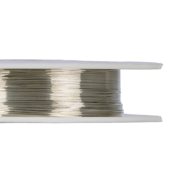 Проволока для бисера ⌀0.25 мм, 120 метров (12х10 метров), 02 серебро, Zlatka DG-025