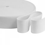 Резинка вязаная 40.0 мм / 40 метров, стандартная 3.9-4.3 г/п.м., белый