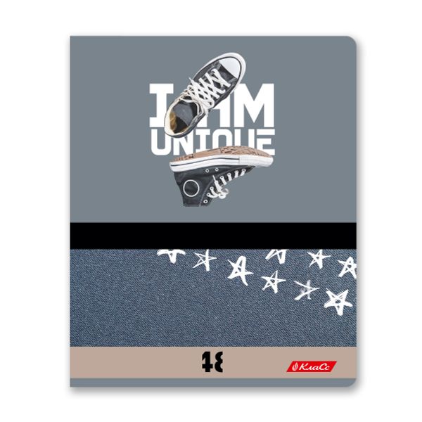 Тетрадь ученическая общая, A5+ 48 л. на скобе 65 г/м², белизна 100%, 10 шт, клетка в термоусадочной пленке, 000726 Я уникальный!, Светоч 48ТЕТк-001