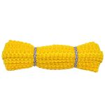 Тесьма отделочная вязаная 17 мм, 10 м, желтый