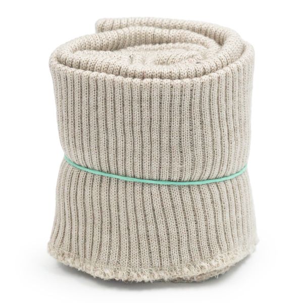 Подвяз (довяз) трикотажный с манжетами (комплект): подвяз 10.0х42 см, 2 манжета 8.5х10.0 см, плотные, 848 жемчуг