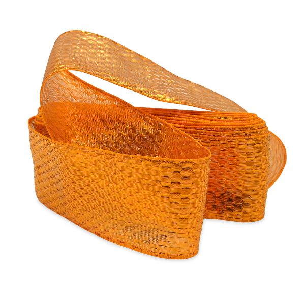 Лента подарочная 60.0 мм / 9.14 метра, 4 оранжевый, С3384Г17, Радуга-60