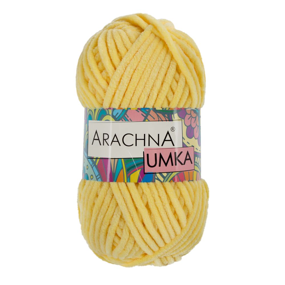 Пряжа Arachna Umka / уп.5 мот. по 100 г, 120 м, 44 св.желтый