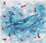 Набор для вышивания нитками Panna MT-7415, Кит, 16х16 см