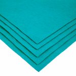 Фетр листовой 1 мм, 20х30 см, 5 шт, 031 бирюзовый, Blitz FKC10-20/30