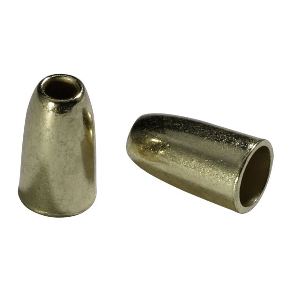 Наконечник для шнура металл колокол ⌀3,5/6,5 мм, 14х8 мм, мет. цв.золото, 20 шт