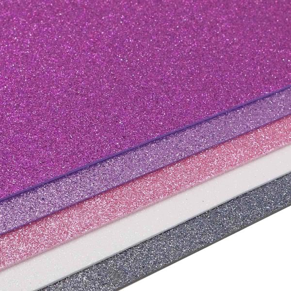 Набор фоамирана с глиттером Ассорти 1, 20х30см, 2мм, 5 шт, Astra&Craft