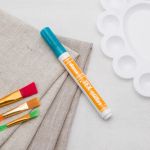 Маркер для ткани Darwi TEX Glitter, 2мм (с блестками) (676 бирюзовый), DA0140013