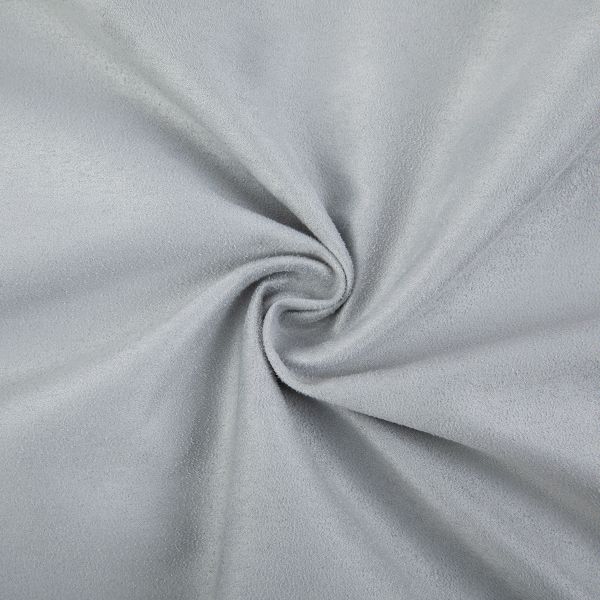 Замша искусственная Woven Suede 175 г/м², 147±2 см / 5 метров, 14-4202 silver (св.серый), Peppy Woven Suede