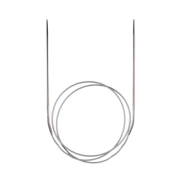 Спицы круговые металл ⌀2,5 мм, 80 см, с металлической леской, Gamma MKG