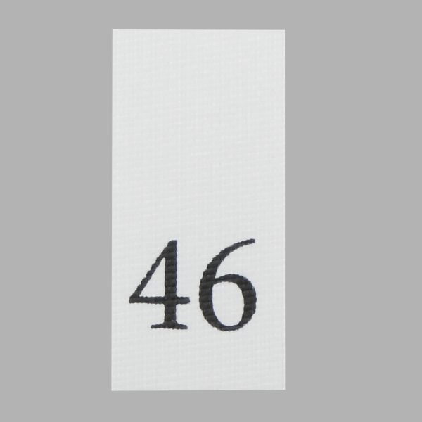 Этикетка-размерник, белый, 10х20 мм, 100 шт, 46
