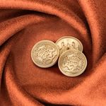 Пуговицы металлические на ножке 36L-23 мм, С-MP09 цв.золото, 10 шт