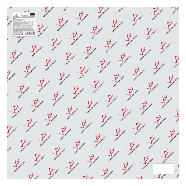 Холст грунтованный на картоне 50х50 см, 240 г/м², мелкозернистый, Vista-Artista CPCA-5050