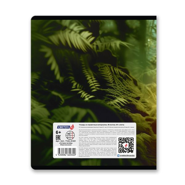 Тетрадь со справочным материалом Остров легенд, сплошной лак, A5+ 48 л. на скобе 65 г/м², белизна 100 %, 10 шт, клетка, 01321 Остров легенд Обществознание, Светоч Т143