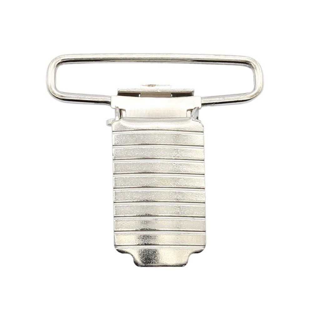 Клипса для подтяжек полоса 35.0 мм, сталь (никель), 20 шт