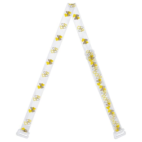 Бретели для бюстгальтера 10 мм, 10 пар, желтый/золото/желтый, Gamma BR-1023