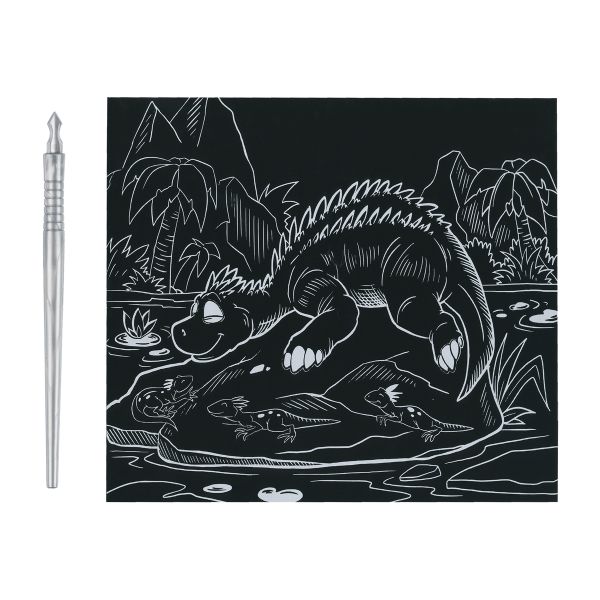 Набор для творчества Гравюра №63 Стегозавр, 20х25.5 см, Hobbius SGHK