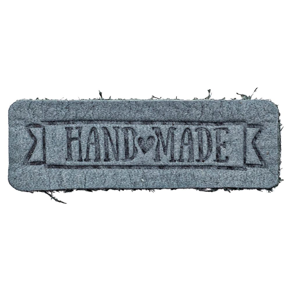 Термоаппликация из кожи Hand Made 5,65х1,8см, 100% кожа, 55 светло-серый Термоаппликация из кожи Hand Made 5,65х1,8см, 100% кожа, 55 светло-серый