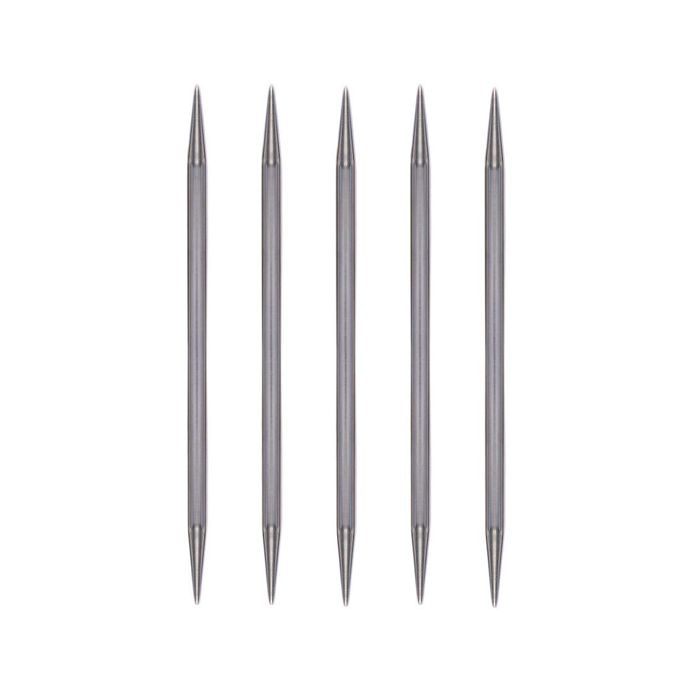 Спицы чулочные металл ⌀4.0 мм, 10 см, 5 шт, Gamma MK5-10