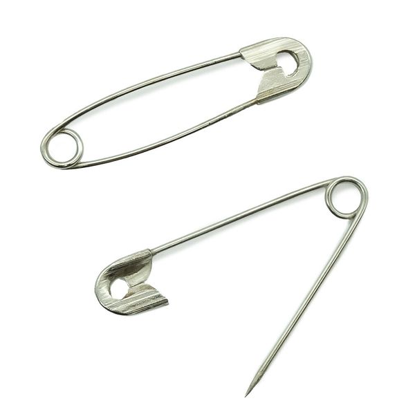 Булавки английские 28 мм, никель, 1000 шт, С-56