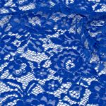 Ткань кружевная (гипюр) в нарезке с кордом диз.LN-3002 шир.145 см, 130 г/м², цв.207 синий, 5 метров