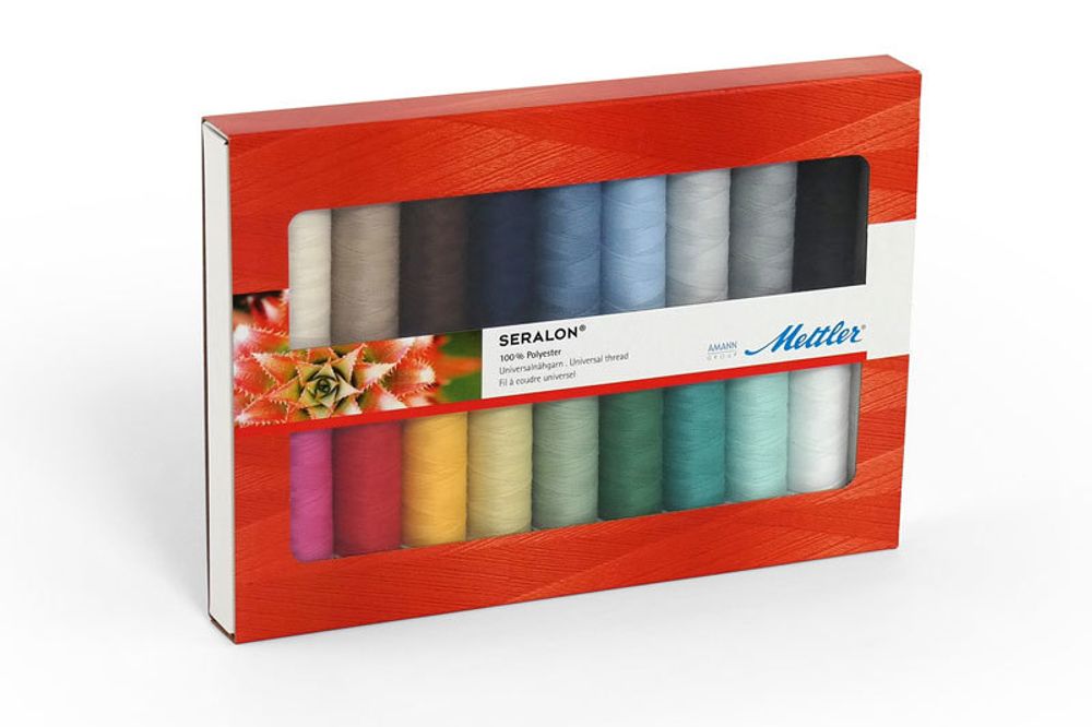 Швейные нитки (набор) Seralon в подарочной упаковке,18 катушек, 1 упак