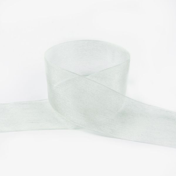 Лента капроновая (органза) 38.0 мм / 22.8±1 метра, 121 св.св.салатовый, Blitz OR-38